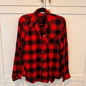 GAP Red and Black Checkered Shirt